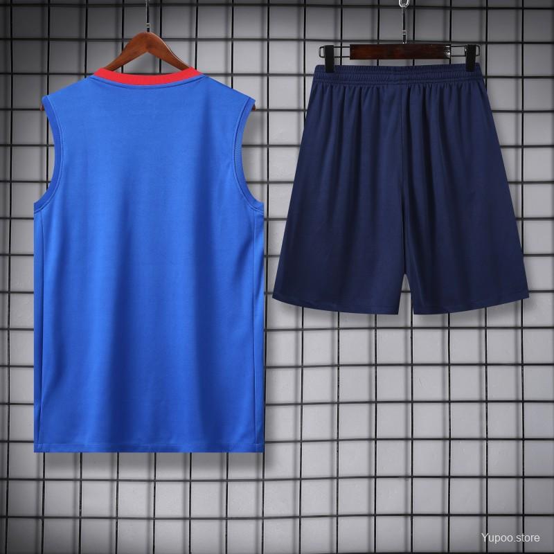 Ensemble PSG 2025/2026 â DĂ©bardeur Bleu + Short